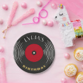 Vinyl Record Art Deco Birthday Paper Plate Pappteller (Party)