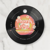 Vinyl Record Baby Dusche Geschenkanhänger (Vorderseite)