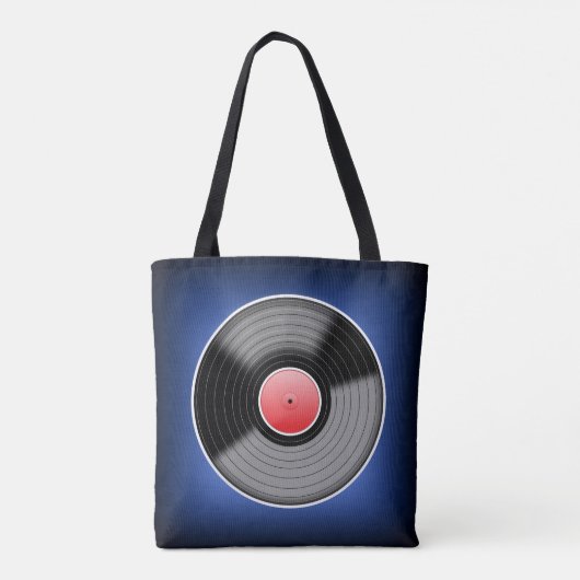 Vinyl Record Bag - Blue Fade. Tasche (Rückseite)