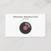 Vinyl Record Business Card Visitenkarte (Vorderseite)
