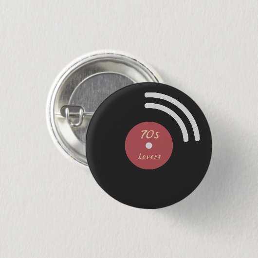 Vinyl Record Button (Vorne & Hinten)