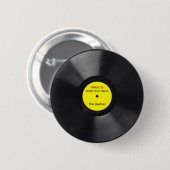 Vinyl Record Button (Vorne & Hinten)