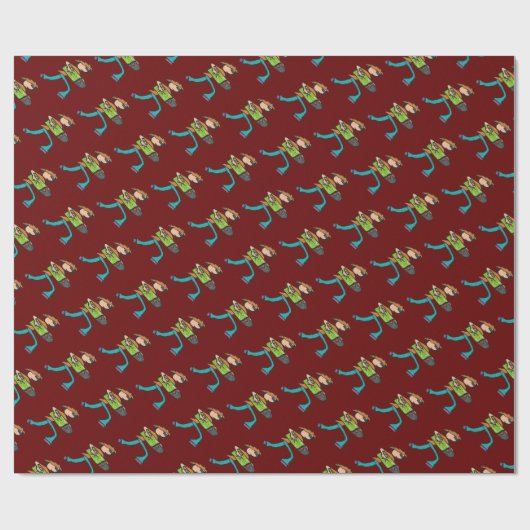 Vinyl Record Collection Geschenkpapier (Flach)