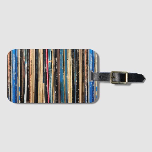 Vinyl Record Collector DJ Music Lovers Gift Gepäckanhänger (Vorderseite (Horizontal))