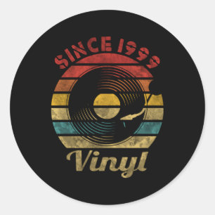 Vinyl Record Collector Music seit 1999 Runder Aufkleber