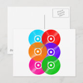 Vinyl Record Colors Postkarte (Vorne/Hinten)