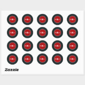 Vinyl Record Custom Wedding Runder Aufkleber (Blatt)