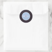 Vinyl Record Custom Wedding Runder Aufkleber (Tasche)