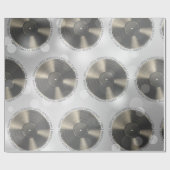 Vinyl Record Custom Wording Geschenkpapier (Flach)