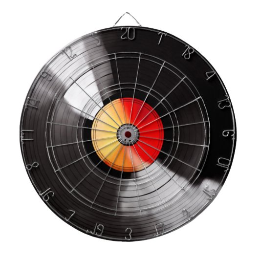Vinyl Record Dartboard Dartscheibe (vorne)
