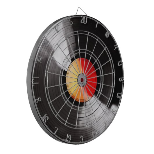 Vinyl Record Dartboard Dartscheibe (Vorderseite Links)