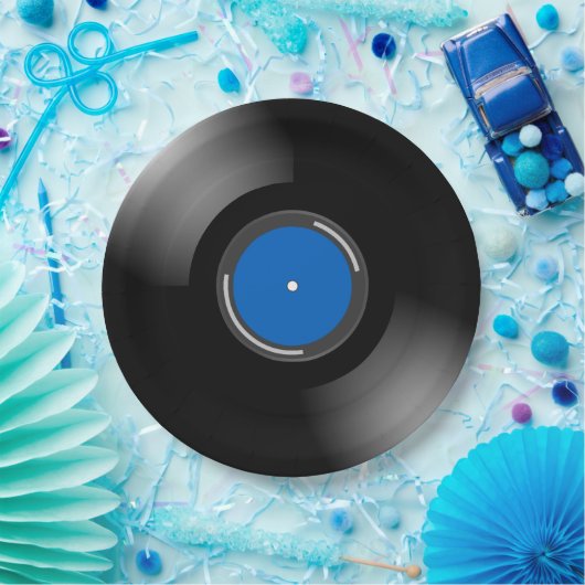 Vinyl Record Design Pappteller (Party)