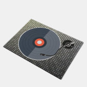 Vinyl Record Doormat Fußmatte (Schrägansicht)