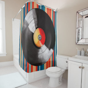 Vinyl Record Duschvorhang