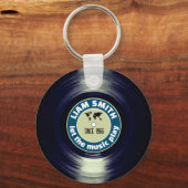 Vinyl Record Elegant Schlüsselanhänger (Vorderseite)
