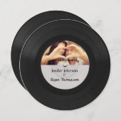 Vinyl Record Foto Hochzeit Einladung (Vorne/Hinten)