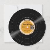Vinyl Record Foto Save the Date QR Groovy Browns (Vorderseite)