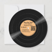 Vinyl Record Foto Save the Date Sepia (Vorderseite)