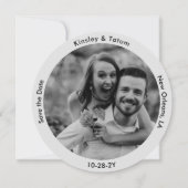 Vinyl Record Foto Save the Date Soft Grau (Rückseite)
