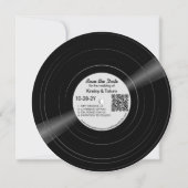 Vinyl Record Foto Save the Date Soft Grau (Vorderseite)