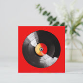 Vinyl Record Grußkarte Karte (Stehend Vorderseite)