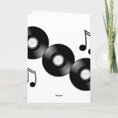 Vinyl Record Karte (Rückseite)