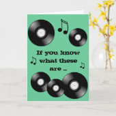 Vinyl Record Karte (Gelbe Blume)