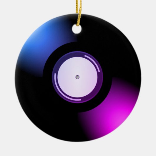 Vinyl Record Keramik Ornament (Vorne)