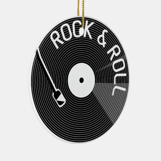Vinyl Record Keramik Ornament (Rechts)