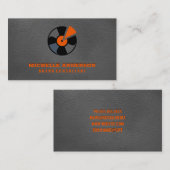 Vinyl Record | Lederuntergrund Visitenkarte (Vorne/Hinten)