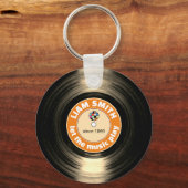 Vinyl Record Logo Schlüsselanhänger (Rückseite)
