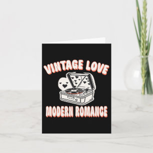 Vinyl Record Lover Valentine Vintage Liebe Moderne Karte