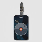 Vinyl Record Luggage Tag Gepäckanhänger (Vorderseite Vertikal)