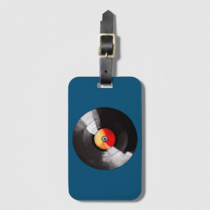 Vinyl Record Luggage Tag Gepäckanhänger