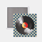 Vinyl Record Magnet (Vorderseite/Rückseite)