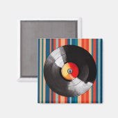 Vinyl Record Magnet (Vorderseite/Rückseite)