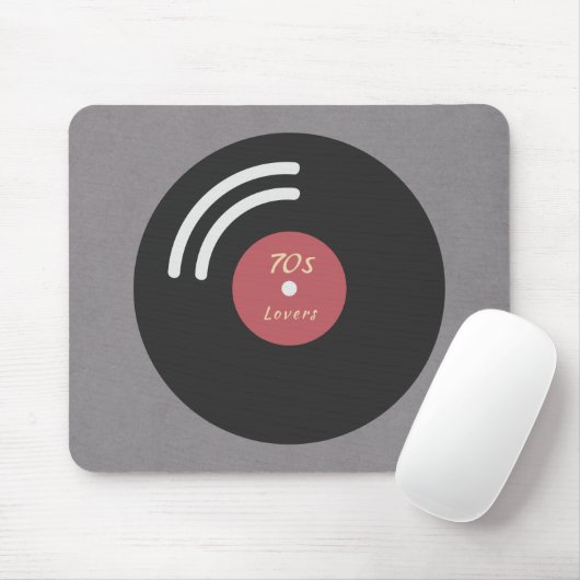 Vinyl Record Mouse Pad Mousepad (Mit Mouse)