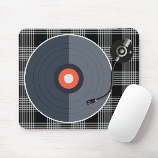 Vinyl Record Mousepad (Mit Mouse)