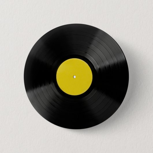 Vinyl Record Music Clock Button (Vorderseite)