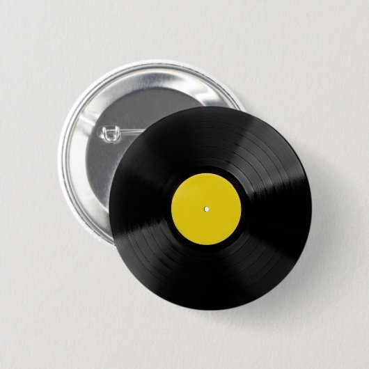 Vinyl Record Music Clock Button (Vorne & Hinten)