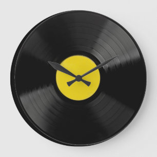 Vinyl Record Music Clock Große Wanduhr