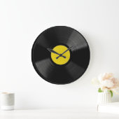 Vinyl Record Music Clock Große Wanduhr (Zuhause)
