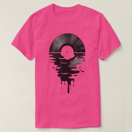 Vinyl Record Music Lp Classic 80s Sunset 3278 T-Shirt (Design vorne)