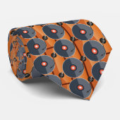 Vinyl Record Neck Tie Krawatte (Gerollt)