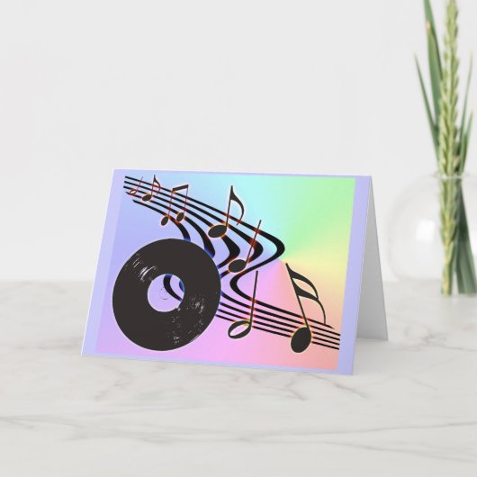 Vinyl Record & Notes Card Karte (Vorderseite)
