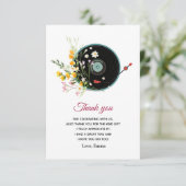 Vinyl Record, Oldies Rustische Musik, danke Karte (Stehend Vorderseite)