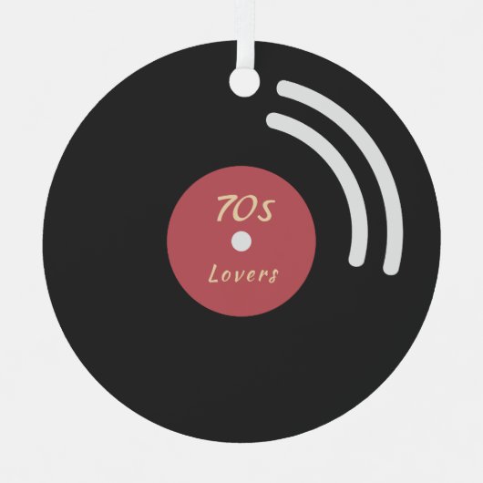 Vinyl Record Ornament (Vorderseite)