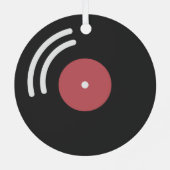 Vinyl Record Ornament Aus Metall (Rückseite)