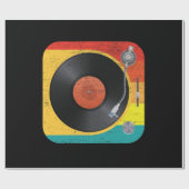 Vinyl Record Player Geschenkpapier (Flach)