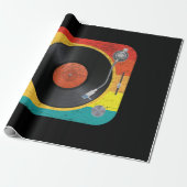 Vinyl Record Player Geschenkpapier (Ungerollt)